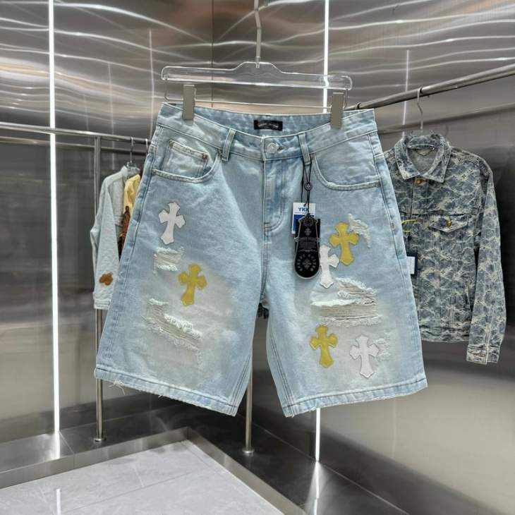 Picture of Chrome Hearts Jeans Short _SKUChromeHeartsM-2XLhgntx558827